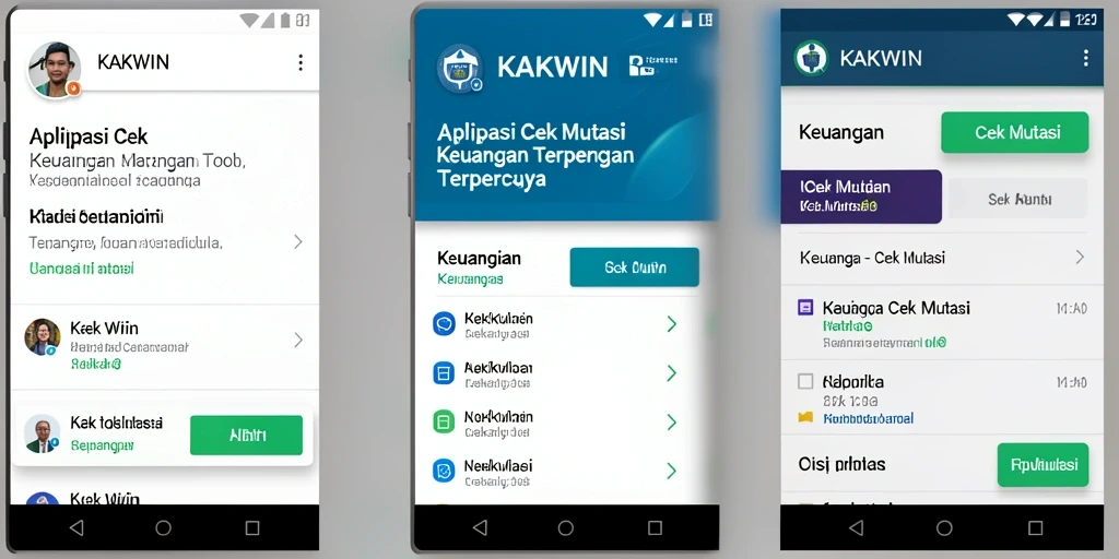 Tampilan antarmuka KAKWIN yang sederhana dan fungsional.