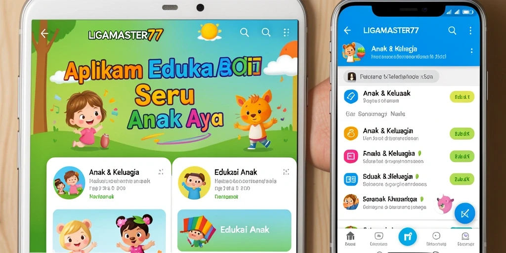 Antarmuka edukatif yang ramah anak di LIGAMASTER77.