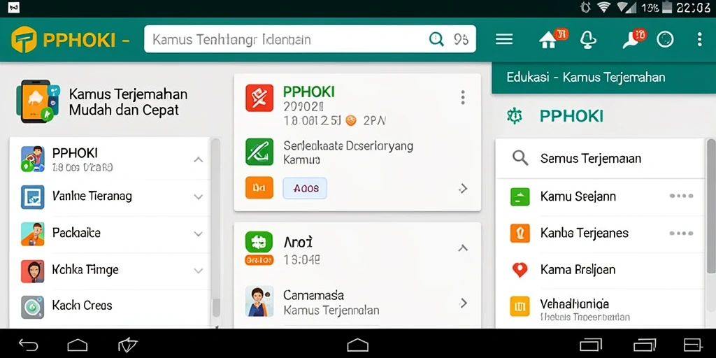 Tampilan antarmuka PPHOKI yang sederhana dan efisien.