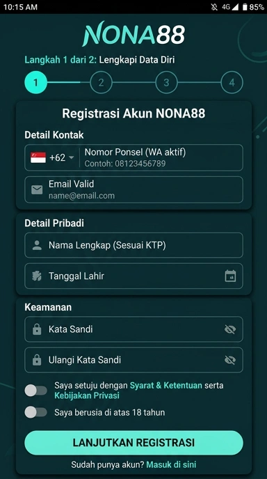 Buat Akun Baru Nona88 dengan Mudah dan Cepat